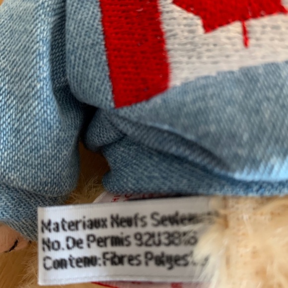 Ty (8) Rare The Attic Treasures Collection Blue and Cream “Logan” Canada 🇨🇦 - Picture 5 of 10